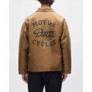 Chaquetas Hombre Chaqueta DEUS EX MACHINA Silos Mechanic Brown