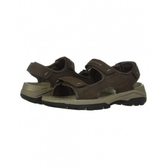 SKECHERS Sandalias Relaxed Fit-hombre Tresmen-garo Chocolate