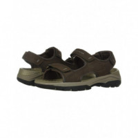 SKECHERS Sandalias Relaxed Fit-hombre Tresmen-garo Chocolate