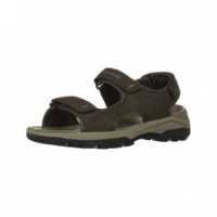 SKECHERS SANDALIAS RELAXED FIT-Hombre Tresmen-Garo Chocolate