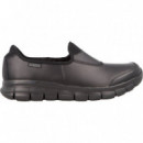 SKECHERS Work (piel) Trabajo Slip-resistant Suretrack Black