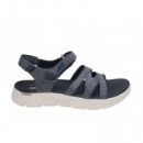 SKECHERS Go Walk Flex Sandal Navy