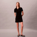 Vestido Polo Jacquard con Logo  CALVIN KLEIN