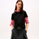 Camiseta de Cuello Redondo con Logo Lineal  TOMMY HILFIGER