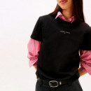 Camiseta de Cuello Redondo con Logo Lineal  TOMMY HILFIGER