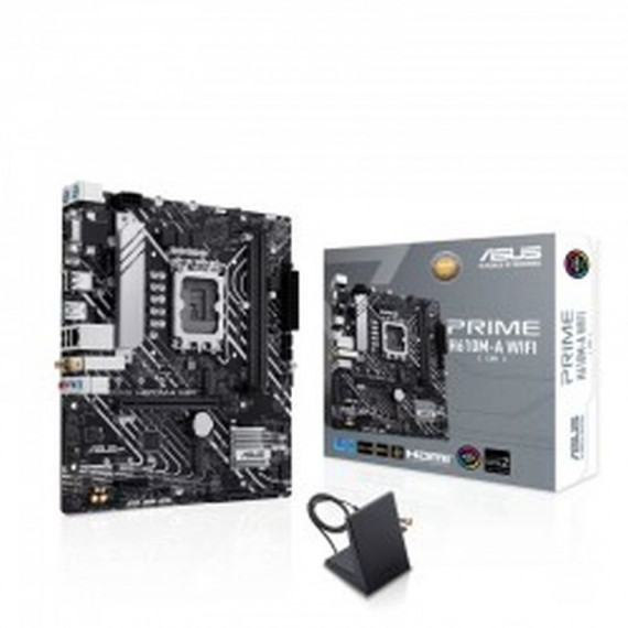 ASUS Placa Base Prime H610M-A Wifi  LGA1700 INTEL,1700,H610,2,DDR5,64,VGA+HDMI+DP,4SATA3+2M.2,3USB2.0,1GBLAN+WIFI5+BT5.0,MATX