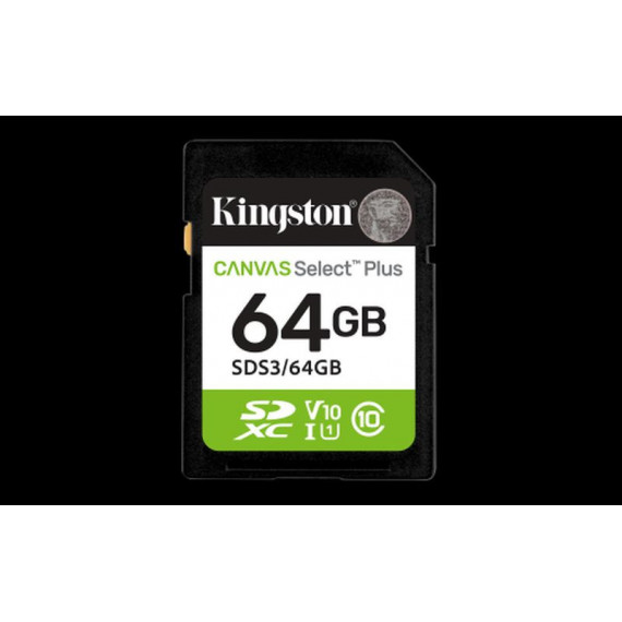 KINGSTON Tarjeta Sd 64GB Sdxc Canvas Select Plus Gen 3
