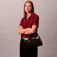 Bolso de Hombro Suave de Nailon y Satén  CALVIN KLEIN JEANS