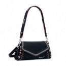 Bolso Efecto Piel Costuras Mediano  DESIGUAL