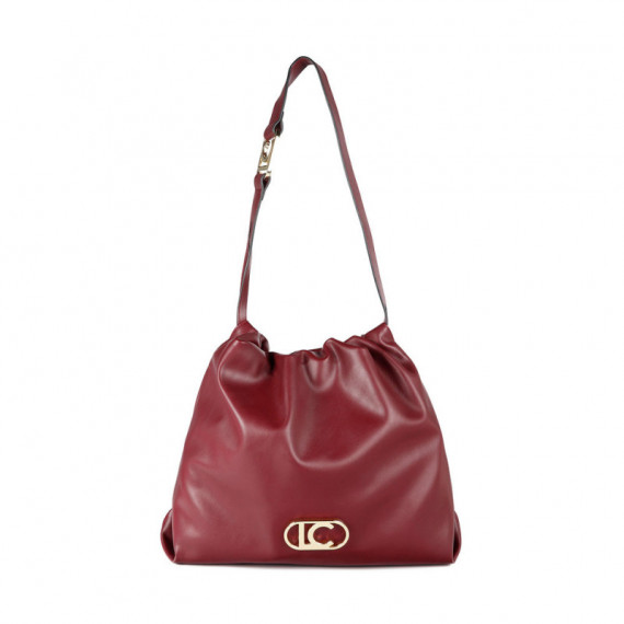 Bolso Shopper Efecto Piel con Logo Lc Ovalado  LOLA CASADEMUNT