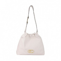 Bolso Shopper Efecto Piel con Logo Lc Ovalado  LOLA CASADEMUNT