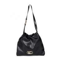 Bolso Shopper Efecto Piel con Logo Lc Ovalado  LOLA CASADEMUNT
