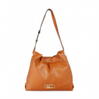 Bolso Shopper Efecto Piel con Logo Lc Ovalado  LOLA CASADEMUNT