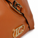 Bolso Shopper Efecto Piel con Logo Lc Ovalado  LOLA CASADEMUNT