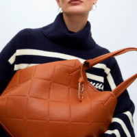 Bolso Shopper Monograma Rombos con Logo  LOLA CASADEMUNT