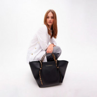 Bolso Shopper Detalles en Efecto Piel Animal Print  LOLA CASADEMUNT