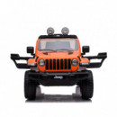 Coche Bateria Jeep Wrangler Rubicon Naranja