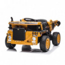 Coche Bateria Cater Marron-amarillo