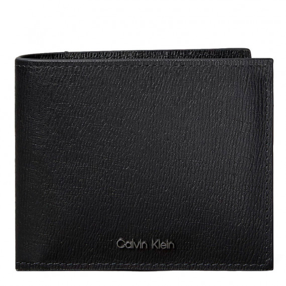 Billetera Plegada de Piel Saffiano con Monedero  CALVIN KLEIN JEANS