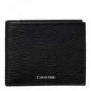Billetera Plegada con Logo Grabado  CALVIN KLEIN JEANS