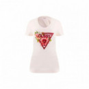GUESS Camiseta Blanca W5GI10 J1314-G012