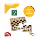 CAYRO Juego Ajedrez/damas Caja Metalica 119