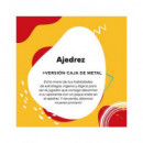 CAYRO Juego Ajedrez/damas Caja Metalica 119