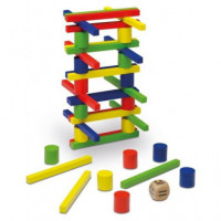 CAYRO Juego Balance con Diferentes Piezas en Caja Metalica 111