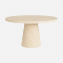 Mesa de Comedor de Jardín Manrique- 130 Cm ø- Material Concreto- Color Smooth- Arena Negra®- Interior y Exterior  ARENA NEGRA