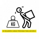 Mesa de Comedor de Jardín Manrique- 130 Cm ø- Material Concreto- Color Smooth- Arena Negra®- Interior y Exterior  ARENA NEGRA