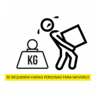 Mesa de Comedor de Jardín Manrique- 130 Cm ø- Material Concreto- Color Smooth- Arena Negra®- Interior y Exterior  ARENA NEGRA