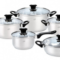 Bateria de Cocina Inox Serie Juliana LARRYHOUSE 10 Pcs