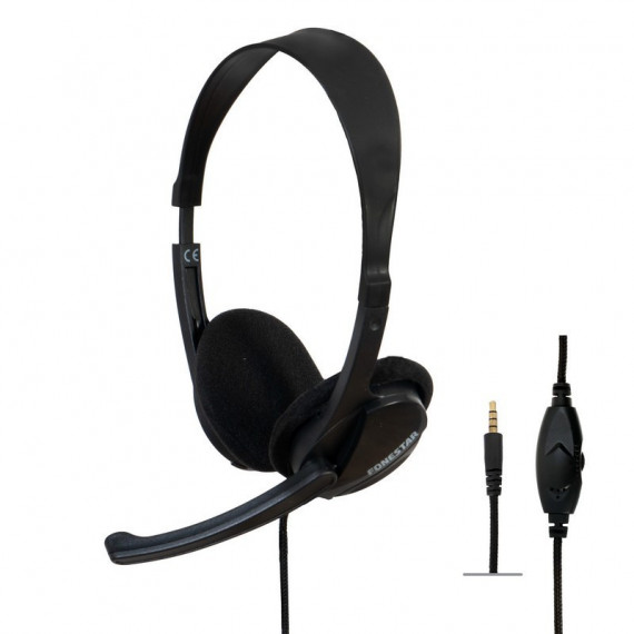 Auriculares + Microfono FONESTAR HOME-35 Jack 3.5MM Black