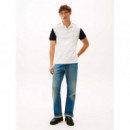 Rwb Blocking Reg Polo Ecru  TOMMY HILFIGER