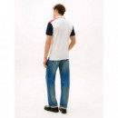Rwb Blocking Reg Polo Ecru  TOMMY HILFIGER