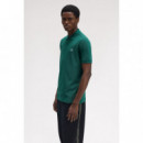Polos Polo FRED PERRY M6000 Verde / Celeste