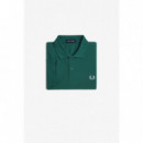 Polos Polo FRED PERRY M6000 Verde / Celeste