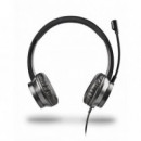 Auriculares + Microfono NGS MSX11PRO Jack 3.5MM Black + Adaptador Doble Jack