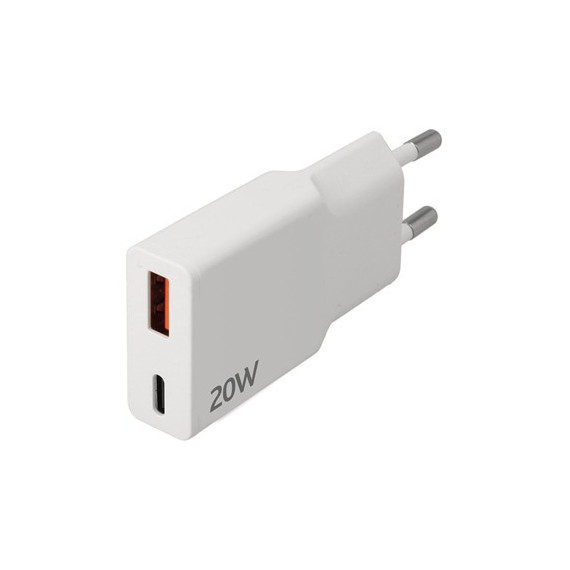 NIMO Cargador Red por USB y Conector Tipo C 20W CAR433 Blanco