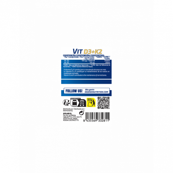Vit D3 + K2 - IO.GENIX - Guanxe Atlantic Marketplace