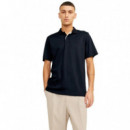 12251180NIGHT Sky Polos JACK AND JONES Hombre Jprccrodney Ss Polo Noos