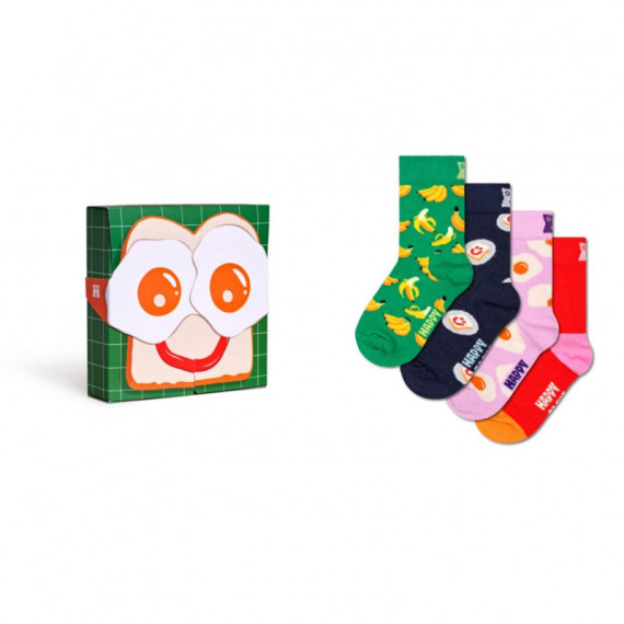 P001731 Calcetines HAPPY SOCKS Niño Kids 4-PACK Mask Gift Set