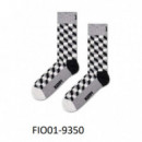 FIO01-9350 Calcetines HAPPY SOCKS Hombre Filled Optic Sock
