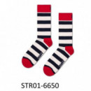 STR01-6650 Calcetines HAPPY SOCKS Hombre Stripe Sock