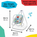 Columpio y Balancín Musical 4 en 1 con Piano Kick To It BABY EINSTEIN