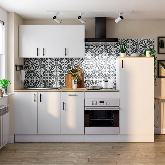 Cocina Kit Blanca Kira MOMI 240 Cm