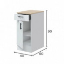 Cocina Kit Blanca Kira MOMI 240 Cm