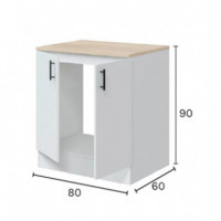 Cocina Kit Blanca Kira MOMI 240 Cm