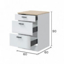 Cocina Kit Blanca Kira MOMI 240 Cm