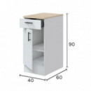 Cocina Esquinera Kit Blanca Kira MOMI 160+160 Cm